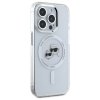 Karl Lagerfeld KLHMP15LHLSKCH iPhone 15  Pro 6.1 biały/white hardcase IML Metal Karl&Choupette Head MagSafe